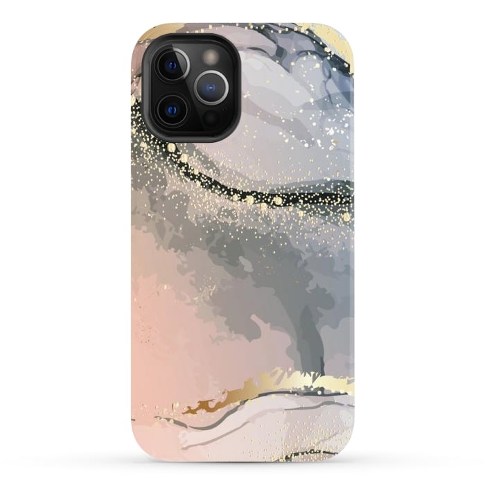 iPhone 12 Pro Max StrongFit Abstract Water Marble by ArtsCase
