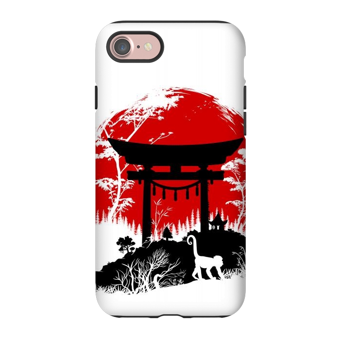 iPhone 7 StrongFit Japanese torii under the sun by Alberto