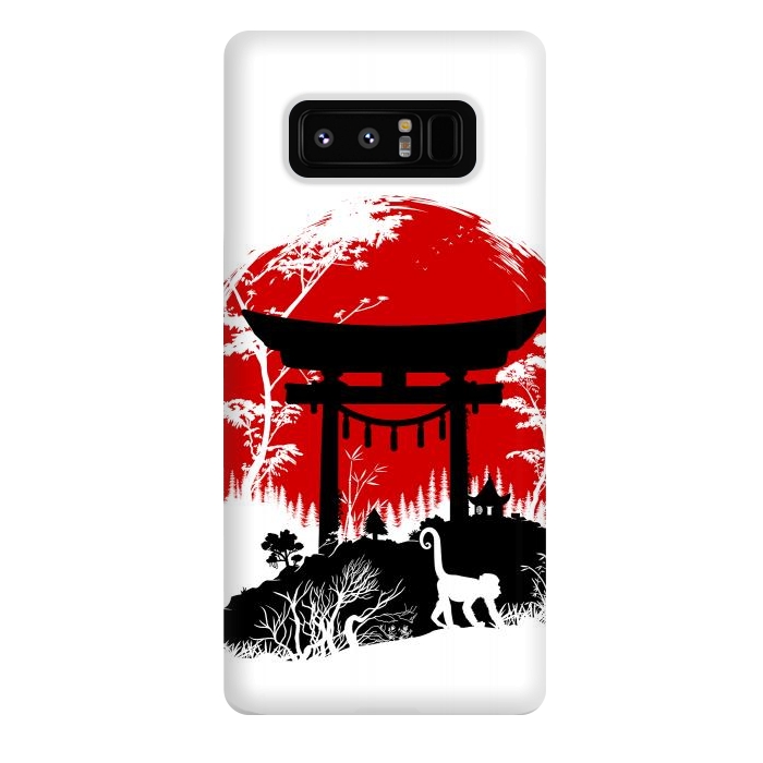 Galaxy Note 8 StrongFit Japanese torii under the sun by Alberto