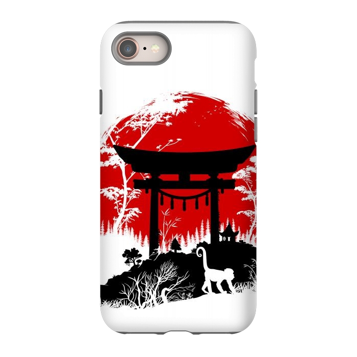 iPhone 8 StrongFit Japanese torii under the sun by Alberto