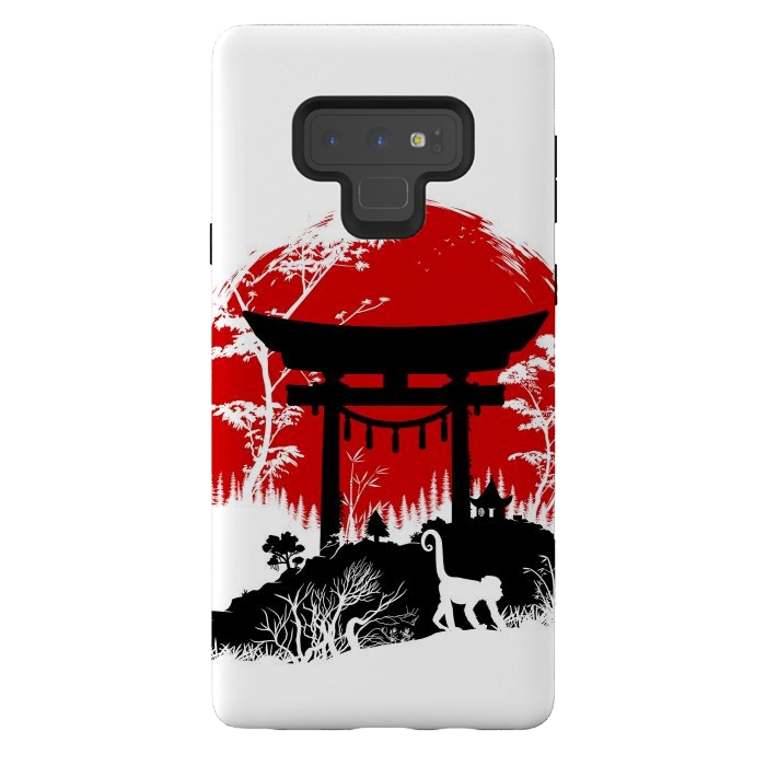 Galaxy Note 9 StrongFit Japanese torii under the sun by Alberto