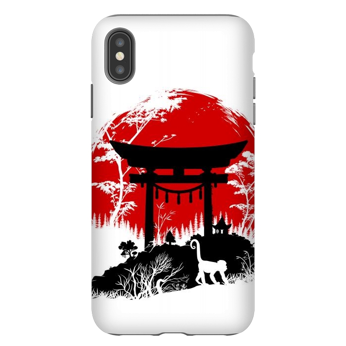 iPhone Xs Max StrongFit Japanese torii under the sun by Alberto