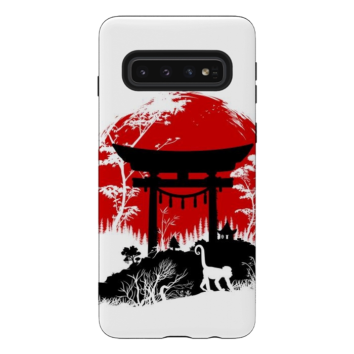 Galaxy S10 StrongFit Japanese torii under the sun by Alberto