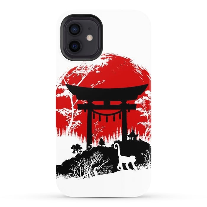 iPhone 12 StrongFit Japanese torii under the sun by Alberto