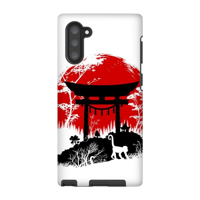 Galaxy Note 10 StrongFit Japanese torii under the sun by Alberto