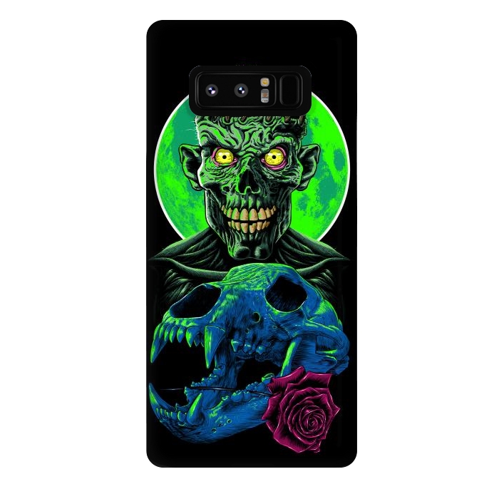 Galaxy Note 8 StrongFit Skull and flower zombie by Alberto