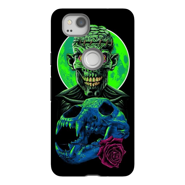 Pixel 2 StrongFit Skull and flower zombie by Alberto
