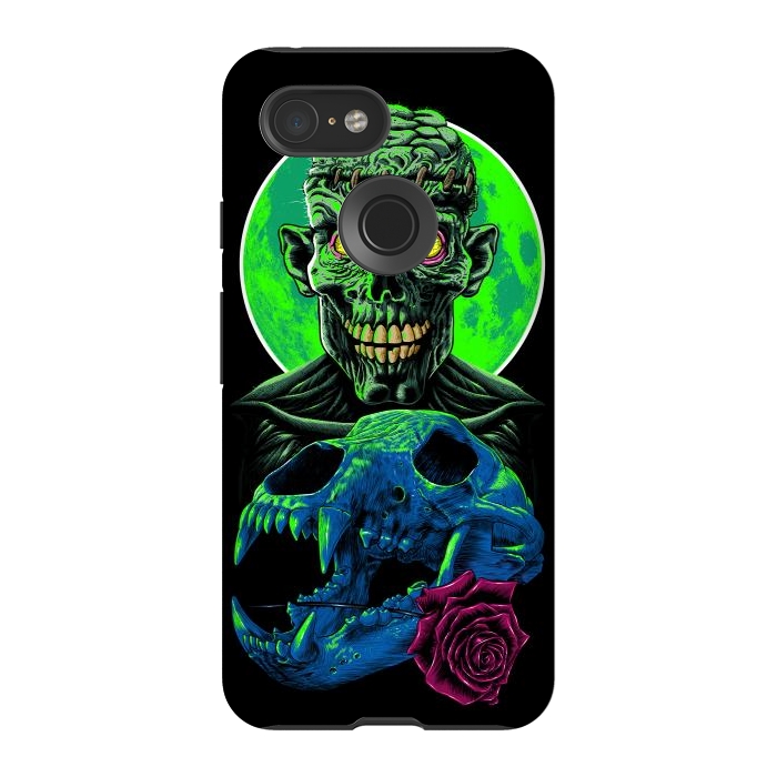 Pixel 3 StrongFit Skull and flower zombie by Alberto