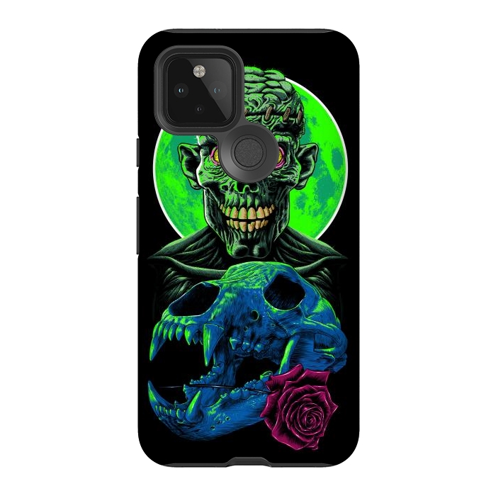 Pixel 5 StrongFit Skull and flower zombie by Alberto