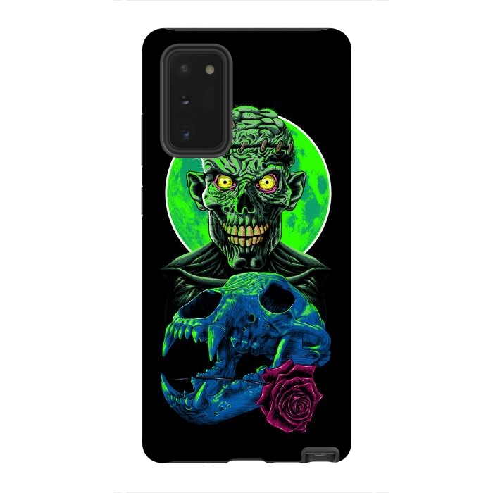 Galaxy Note 20 StrongFit Skull and flower zombie by Alberto