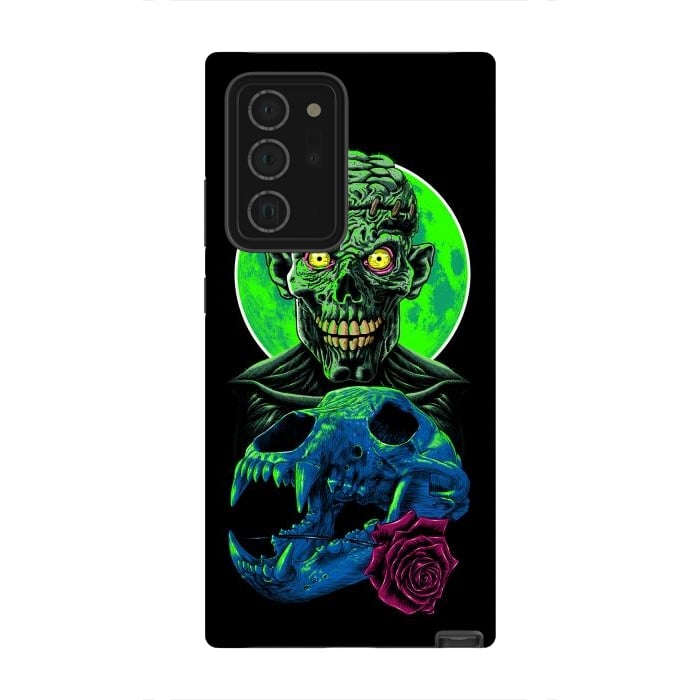 Galaxy Note 20 Ultra StrongFit Skull and flower zombie by Alberto