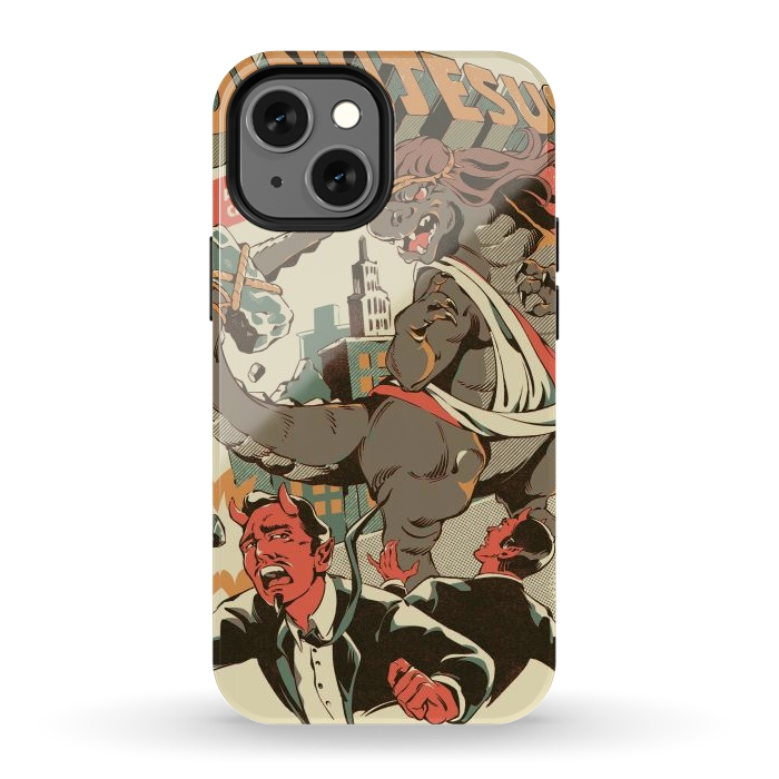 iPhone 12 mini StrongFit Dinojesus by Ilustrata