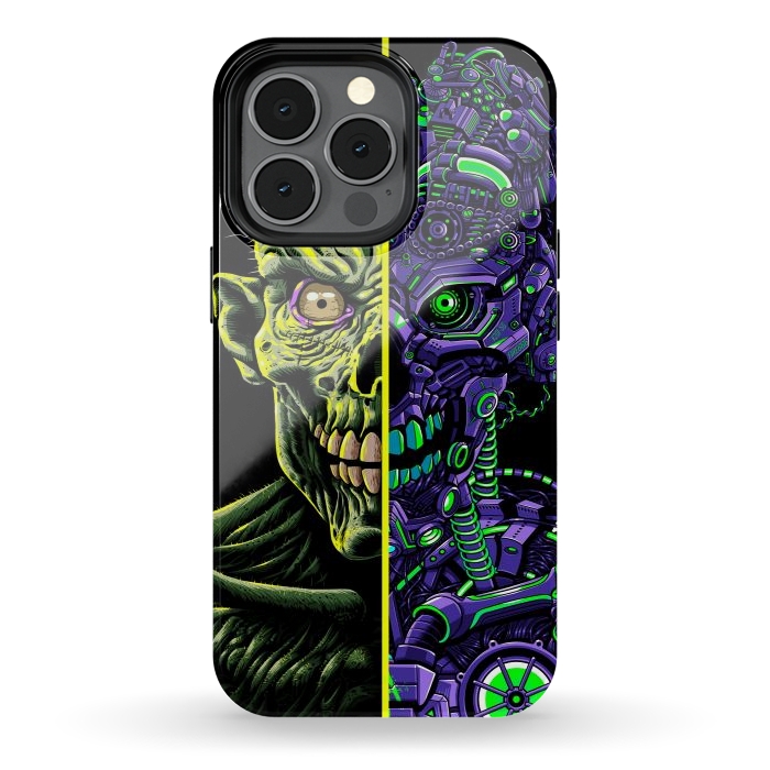 iPhone 13 pro StrongFit Zombie vs Robot by Alberto