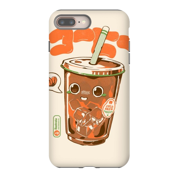 iPhone 7 plus StrongFit Cute Cold Brew Coffee  by Ilustrata