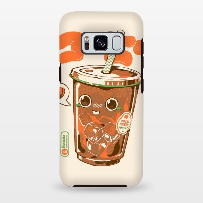 Galaxy S8 plus StrongFit Cute Cold Brew Coffee  by Ilustrata