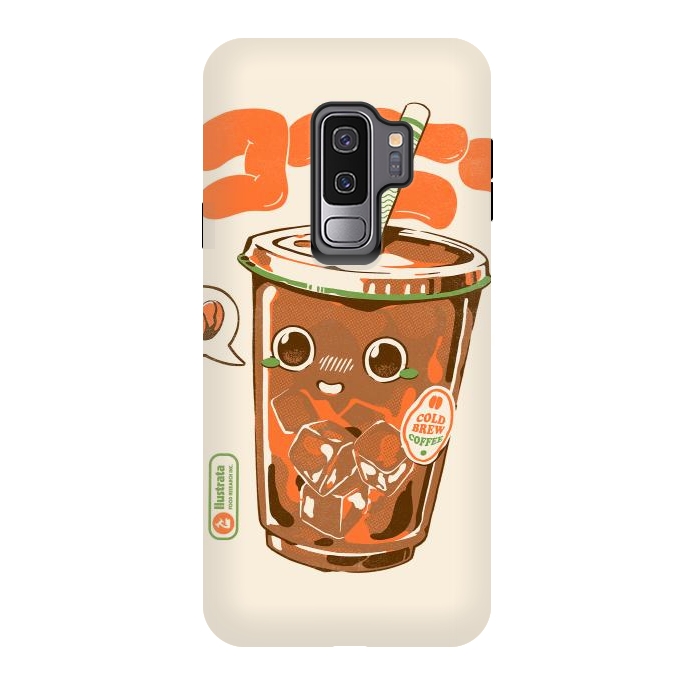 Galaxy S9 plus StrongFit Cute Cold Brew Coffee  by Ilustrata