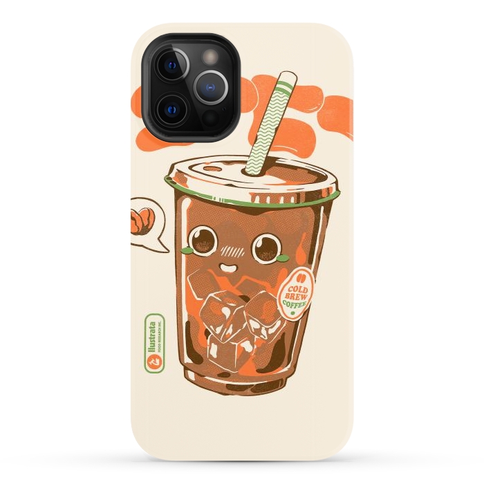 iPhone 12 Pro StrongFit Cute Cold Brew Coffee  by Ilustrata