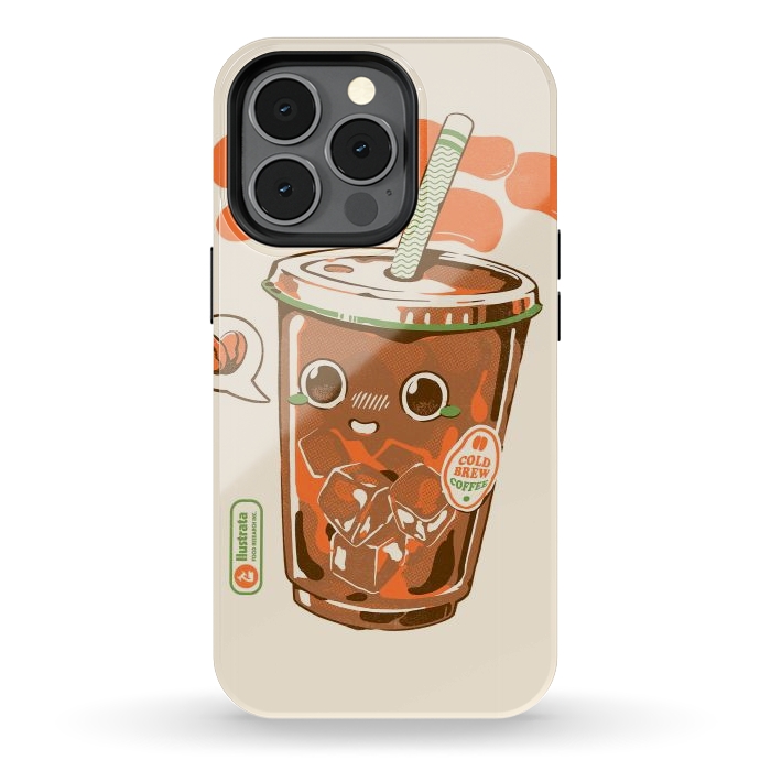 iPhone 13 pro StrongFit Cute Cold Brew Coffee  por Ilustrata