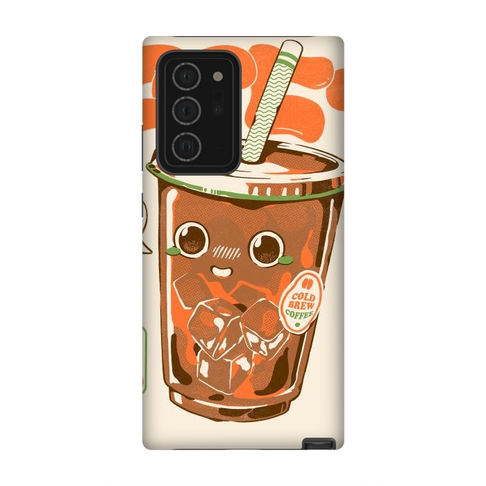 Galaxy Note 20 Ultra StrongFit Cute Cold Brew Coffee  by Ilustrata