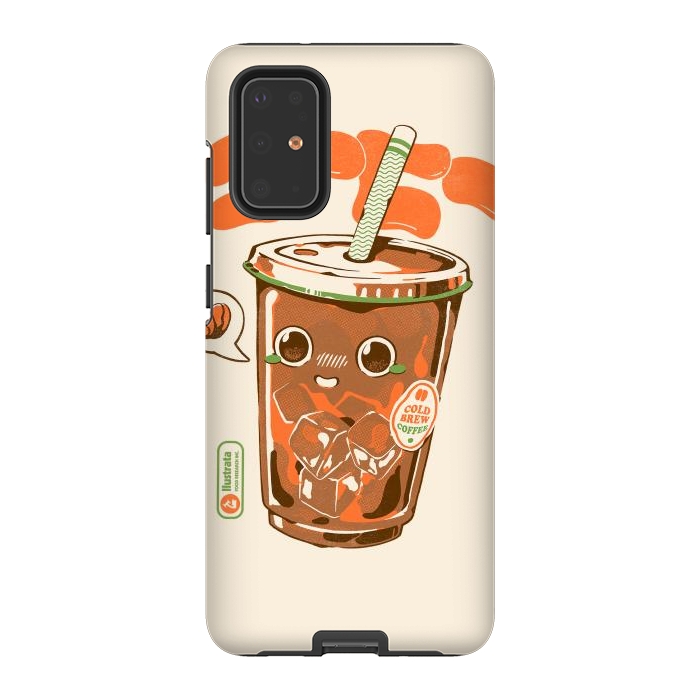 Galaxy S20 Plus StrongFit Cute Cold Brew Coffee  by Ilustrata