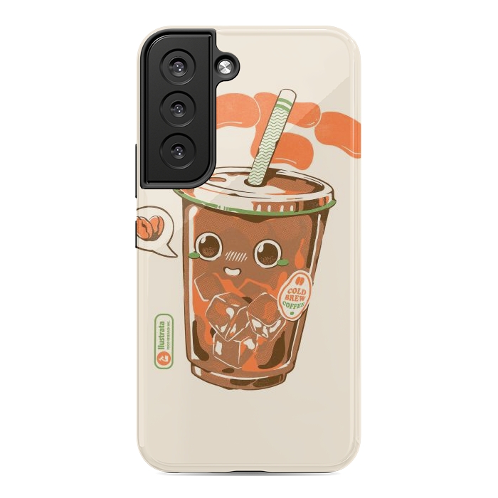 Galaxy S22 StrongFit Cute Cold Brew Coffee  by Ilustrata