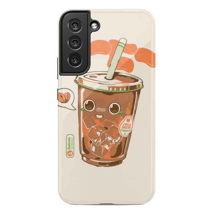 Galaxy S22 plus StrongFit Cute Cold Brew Coffee  by Ilustrata