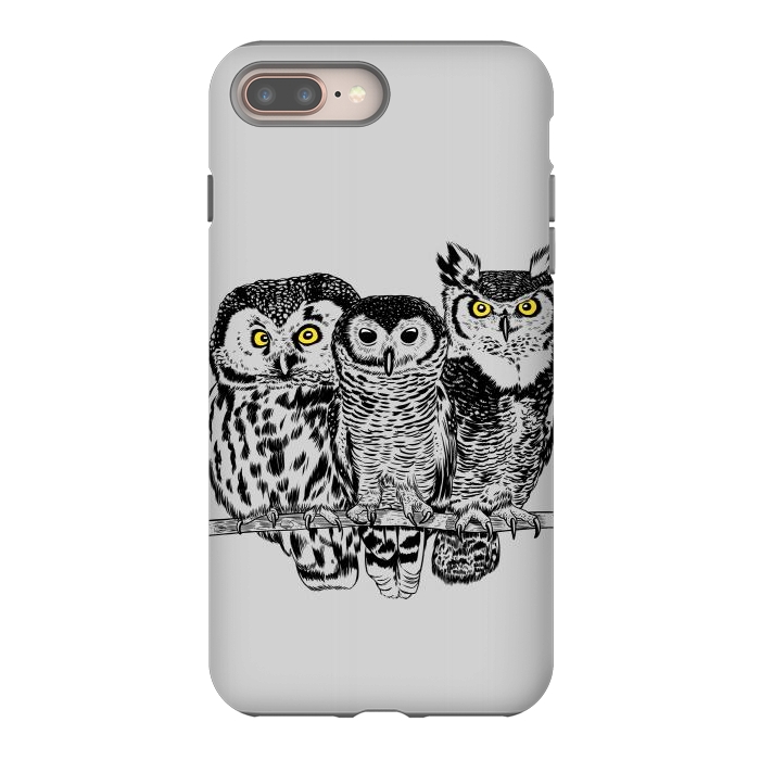 iPhone 7 plus StrongFit Three owls by Alberto