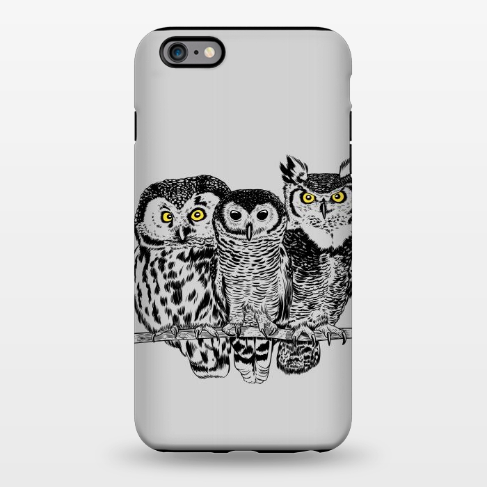 iPhone 6/6s plus StrongFit Three owls by Alberto