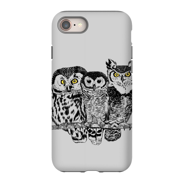 iPhone 8 StrongFit Three owls by Alberto