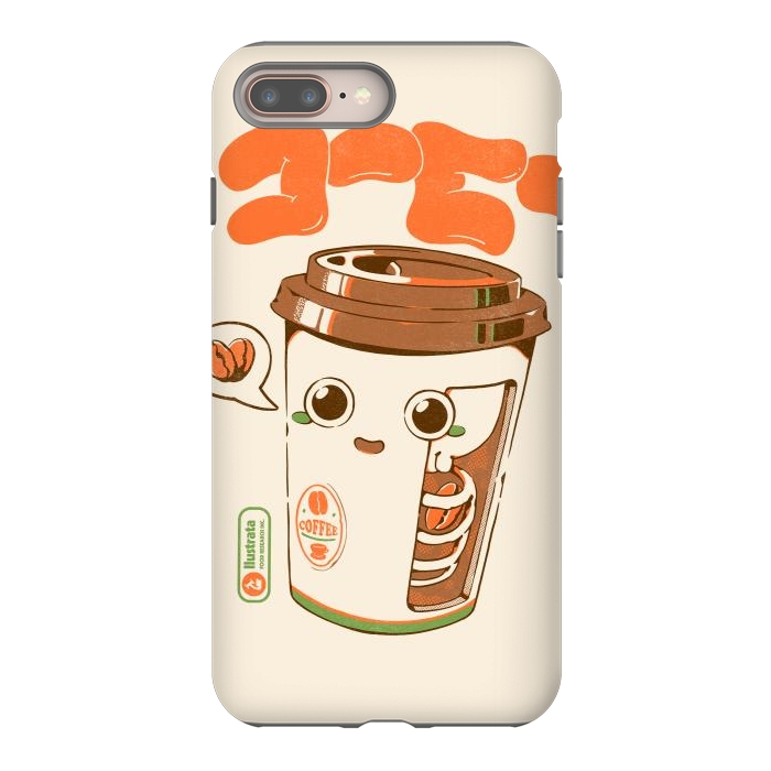 iPhone 7 plus StrongFit Cute Coffee x-Ray by Ilustrata