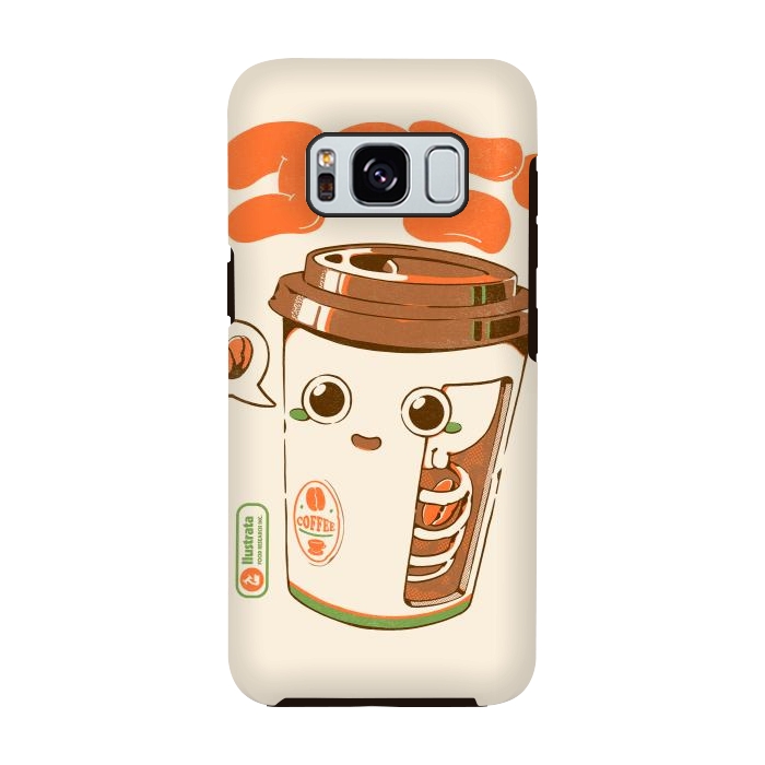 Galaxy S8 StrongFit Cute Coffee x-Ray by Ilustrata