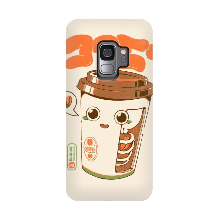 Galaxy S9 StrongFit Cute Coffee x-Ray by Ilustrata