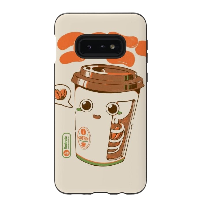 Galaxy S10e StrongFit Cute Coffee x-Ray by Ilustrata