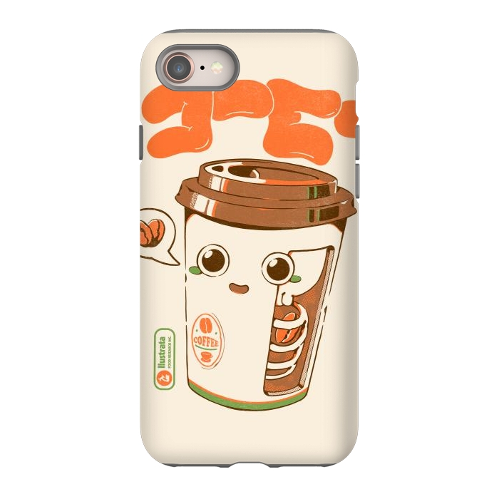 iPhone SE StrongFit Cute Coffee x-Ray by Ilustrata