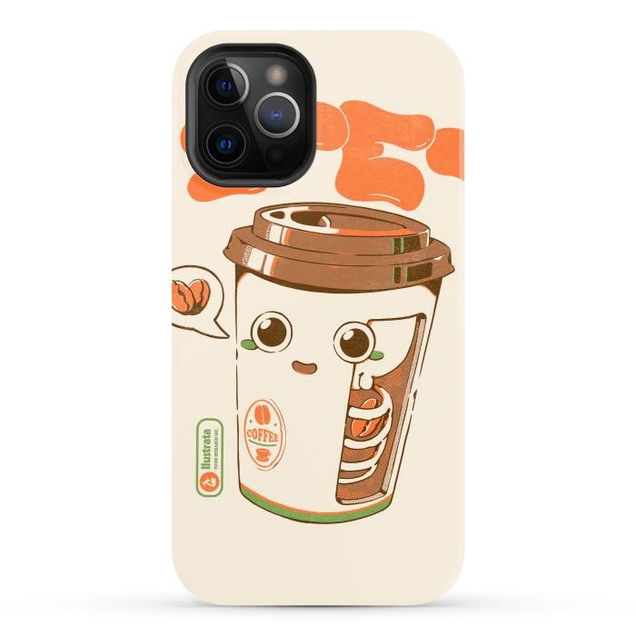 iPhone 12 Pro StrongFit Cute Coffee x-Ray by Ilustrata