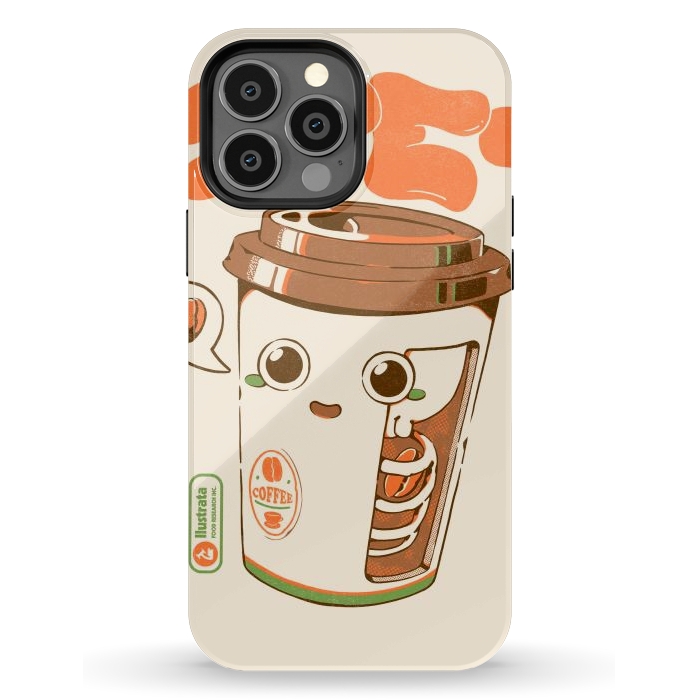 iPhone 13 Pro Max StrongFit Cute Coffee x-Ray by Ilustrata