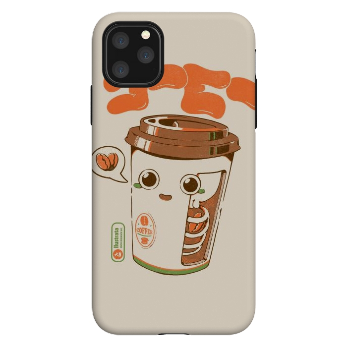 iPhone 11 Pro Max StrongFit Cute Coffee x-Ray by Ilustrata