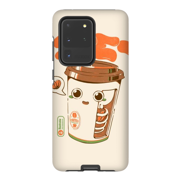 Galaxy S20 Ultra StrongFit Cute Coffee x-Ray by Ilustrata