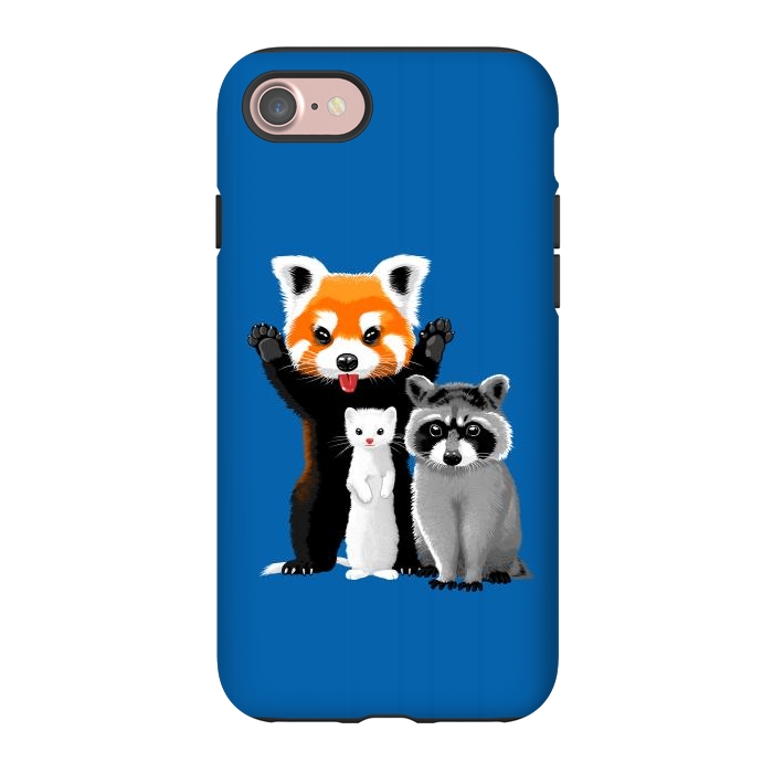 iPhone 7 StrongFit Raccoon, ferret and red panda by Alberto