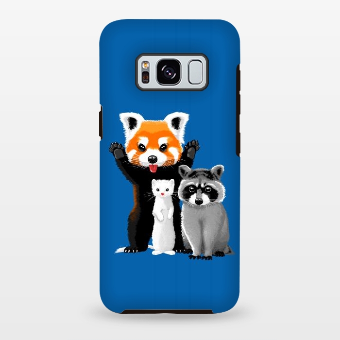 Galaxy S8 plus StrongFit Raccoon, ferret and red panda by Alberto
