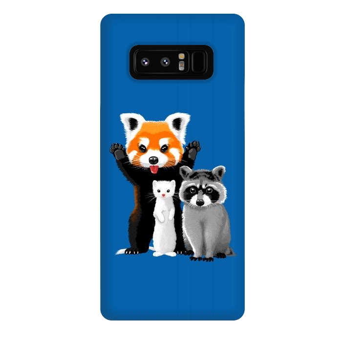 Galaxy Note 8 StrongFit Raccoon, ferret and red panda by Alberto