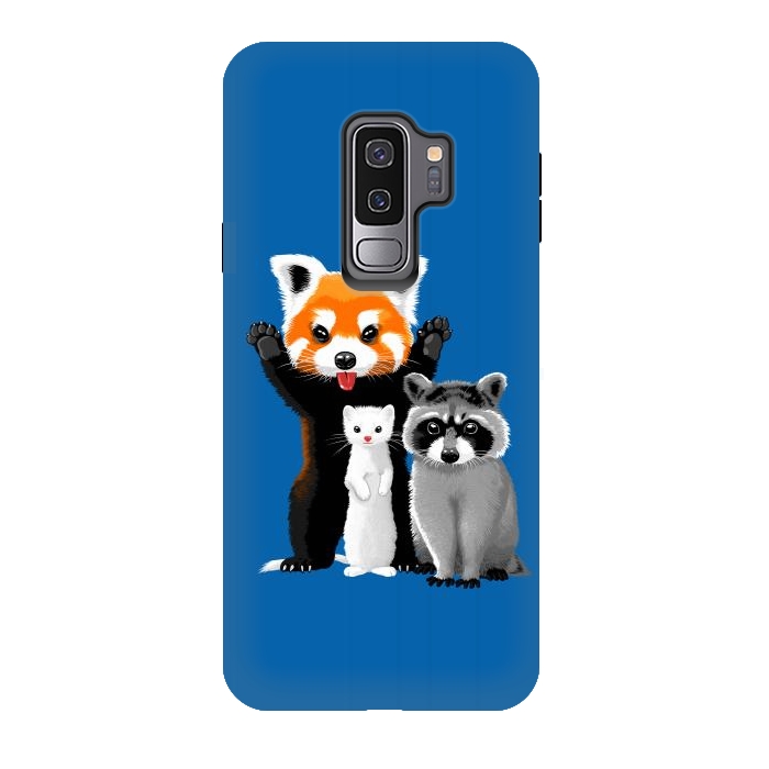 Galaxy S9 plus StrongFit Raccoon, ferret and red panda by Alberto
