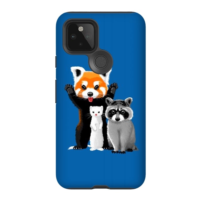 Pixel 5 StrongFit Raccoon, ferret and red panda by Alberto