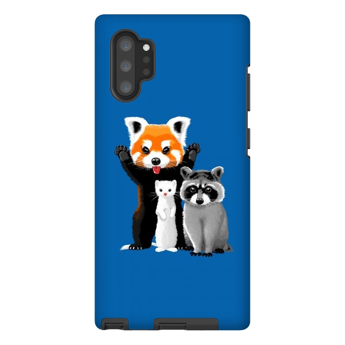 Galaxy Note 10 plus StrongFit Raccoon, ferret and red panda by Alberto