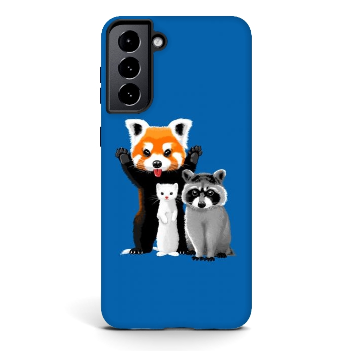 Galaxy S21 StrongFit Raccoon, ferret and red panda by Alberto
