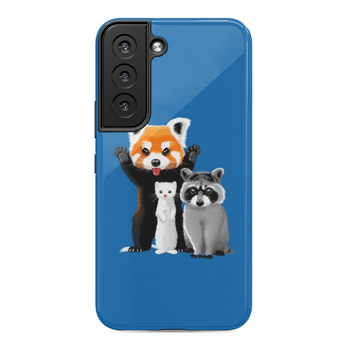 Galaxy S22 StrongFit Raccoon, ferret and red panda by Alberto