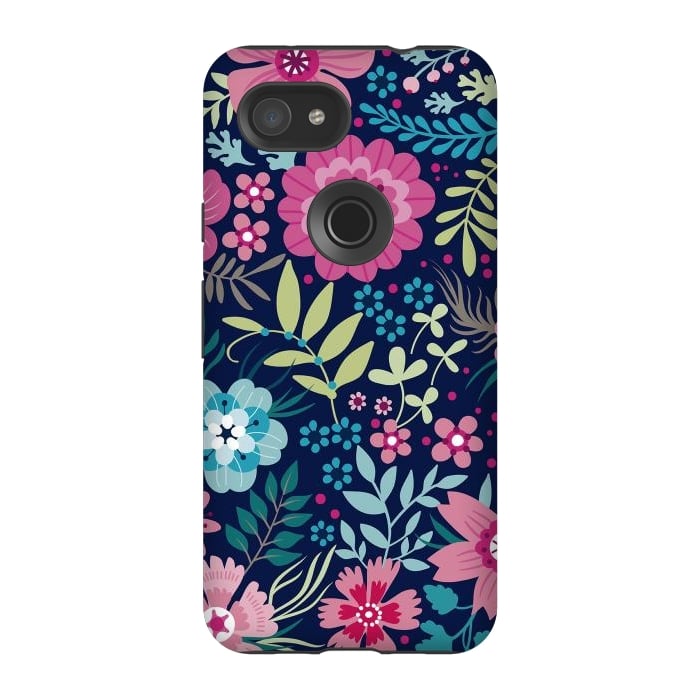 Pixel 3A StrongFit Romancing Floral Design by ArtsCase