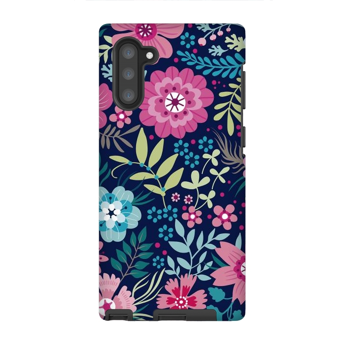Galaxy Note 10 StrongFit Romancing Floral Design by ArtsCase