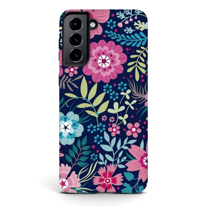 Galaxy S21 StrongFit Romancing Floral Design by ArtsCase