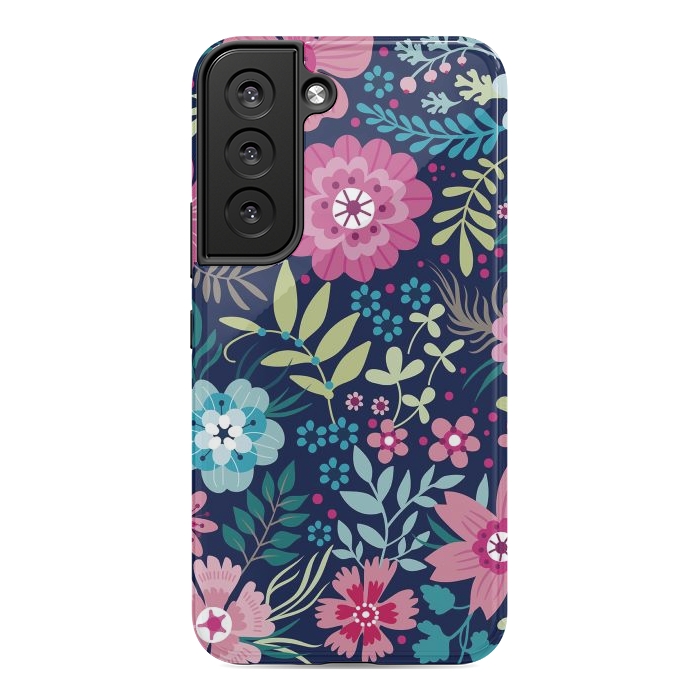 Galaxy S22 StrongFit Romancing Floral Design by ArtsCase